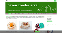 Desktop Screenshot of levenzonderafval.com