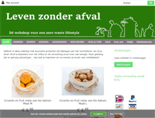 Tablet Screenshot of levenzonderafval.com